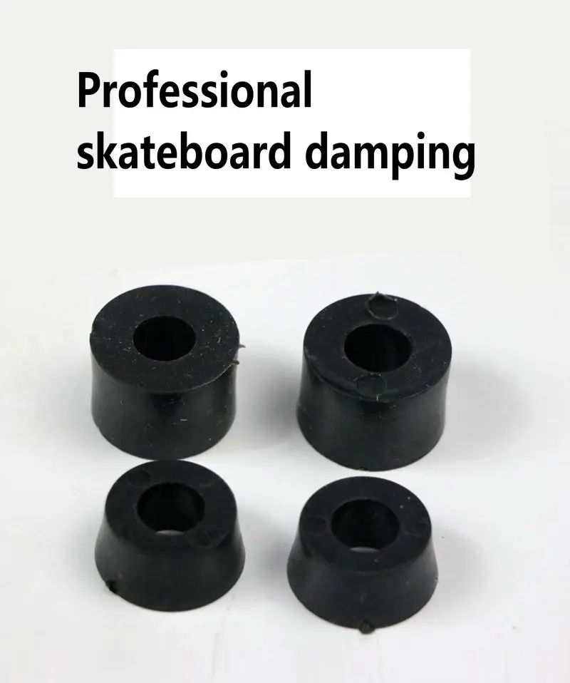 Land Surfing Skateboard 15x15mm Damping Pad Four Wheel Skateboard Support Pu Gasket Accessories 4 High Elastic Pads