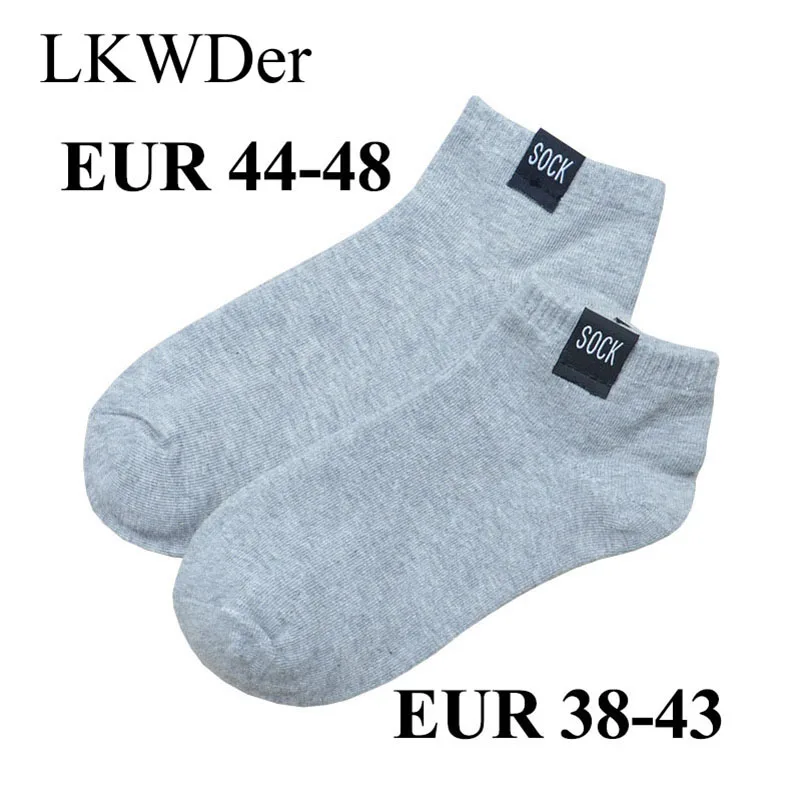 LKWDer 5 Pairs Mens Socks Men Sock Fashion Extra Large Big Plus Size 45,47,48 Ankle Socks Men Casual Sox Calcetines Hombre Meias