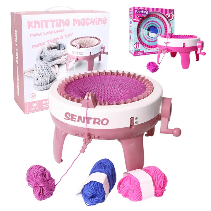 

40 Needles Knitting Machine Board Rotating Adult Children Girls DIY Toy Kit Rower Scarf Hat Socks Maker Home Knitting Tools