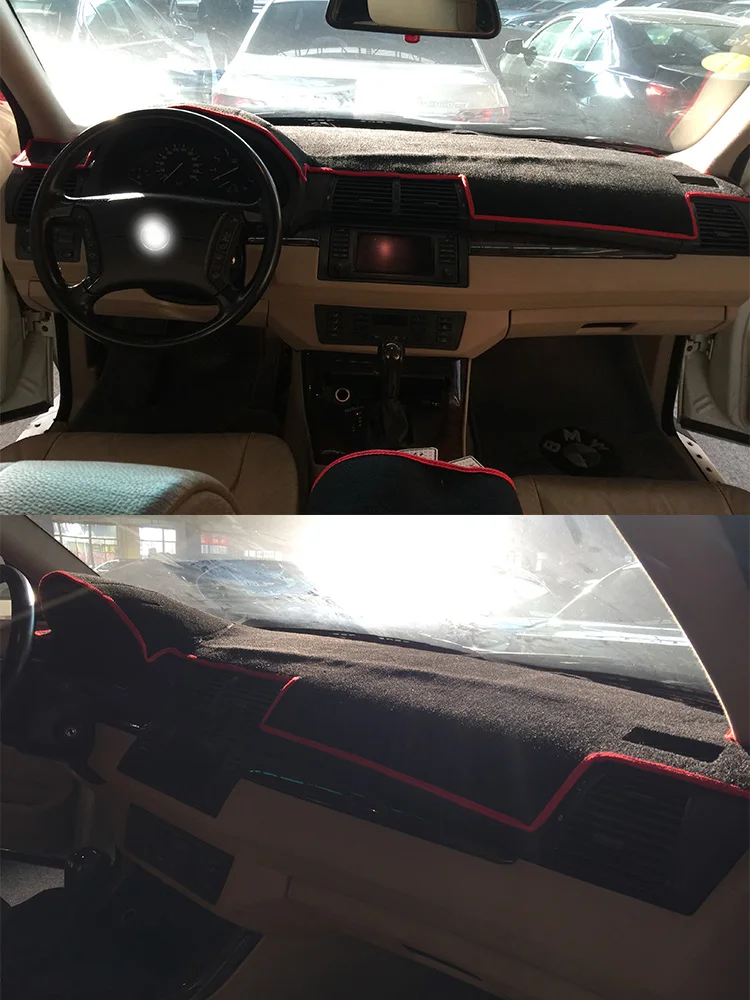 

For BMW X5 E53 1999-2006 Car-Styling Dashmat Dashboard Cover Instrument Panel Protective Pad Dash Mat Anti-Dirt Proof Ornaments