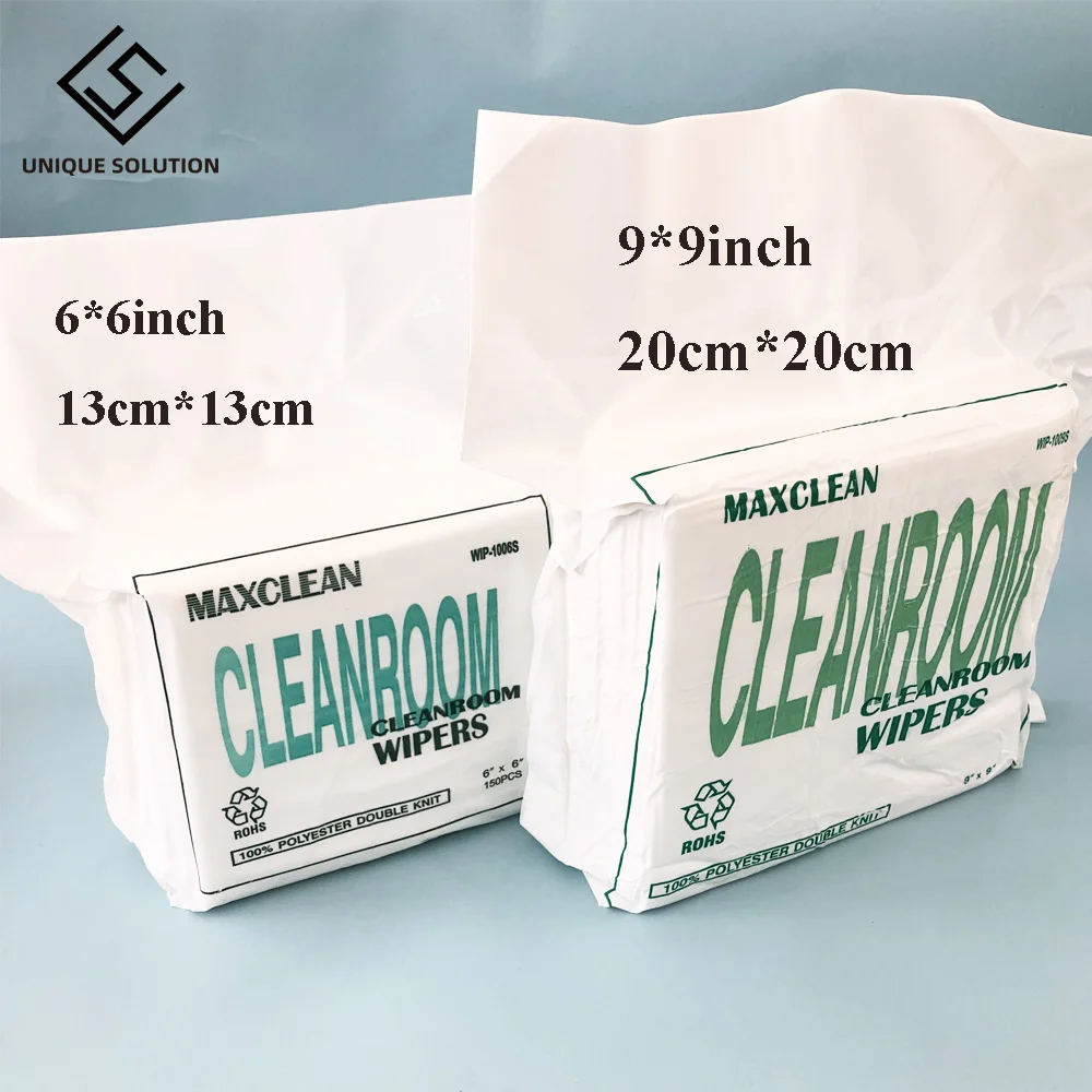 6inch*6inch 9 inch*9 inch cleanroom wiper Cleaning Tissue stencil wiping non dust cloth clean for all large format printer print