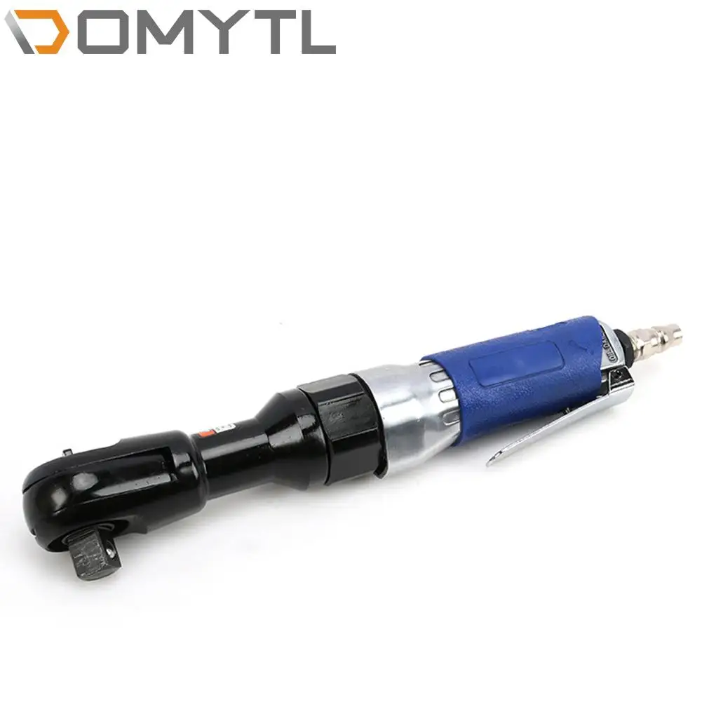 

1/2" 3/8" Square Head 90 Degree Right Angle Pneumatic Ratchet Wrench For Mechanical Assembly And Automobile Maintenance Repair