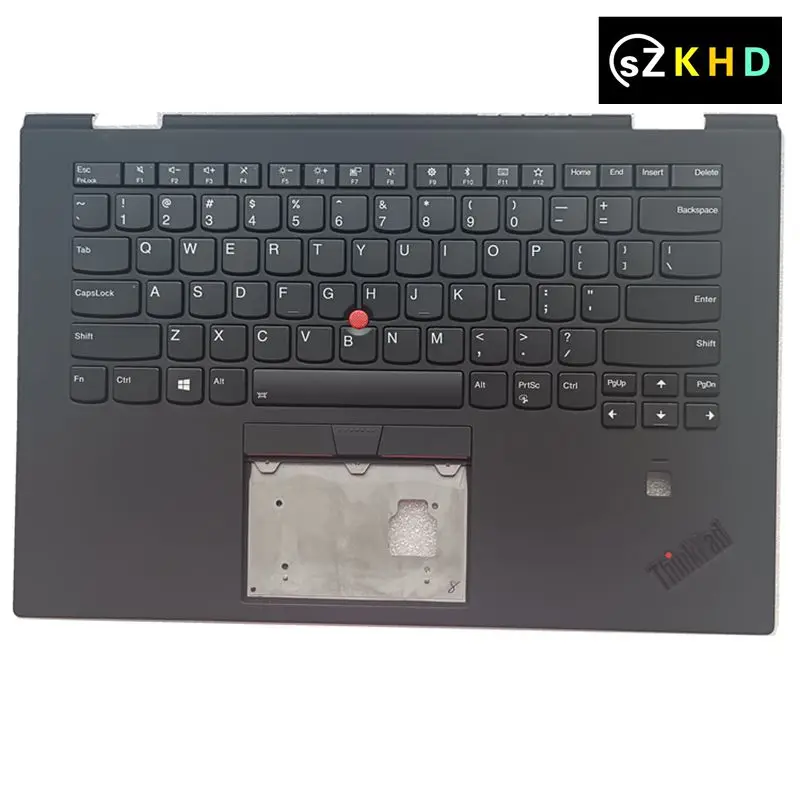 2018 Nieuwe Us Originele Voor Lenovo Thinkpad X1 Yoga 3rd Gen Palmrest Toetsenbord Met Cover Backlit Shell Polssteun Zwart SM10M69914