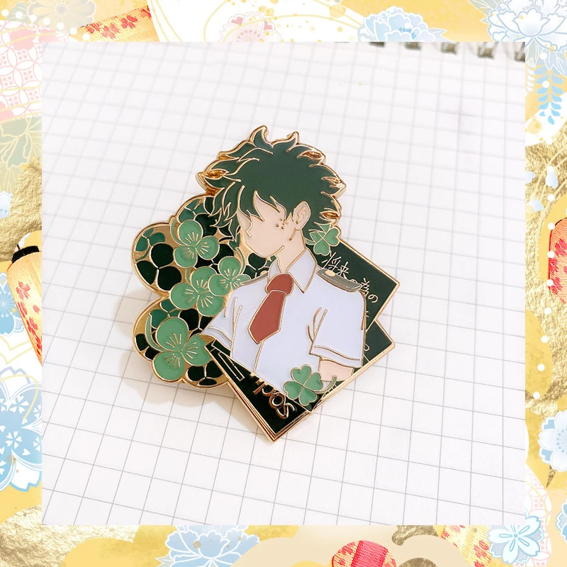 Anime My Hero Academias Enamel Pin Cute Cartoon  Midoriya Izukus Bakugou Katsukis Todoroki Shotos Medal Brooch Accessories