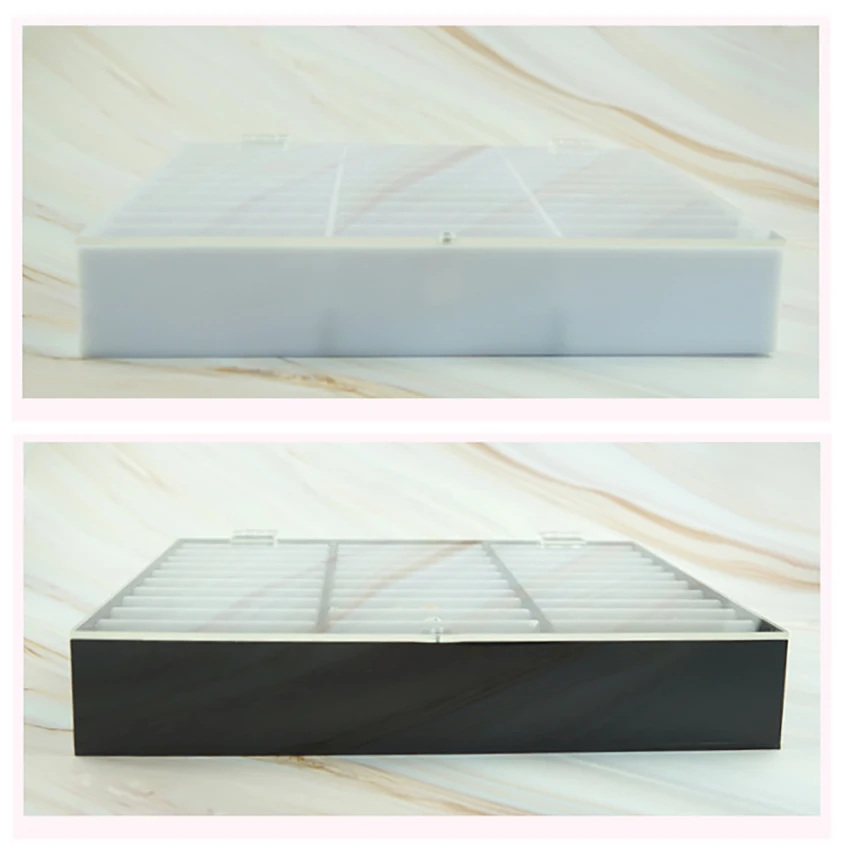 وهمية مسمار نصائح صندوق تخزين 30 مقصورات النساء الفتيات رسومات أظافر حاوية الديكور عبوة عرض أكريليك لمسمار أداة فنية