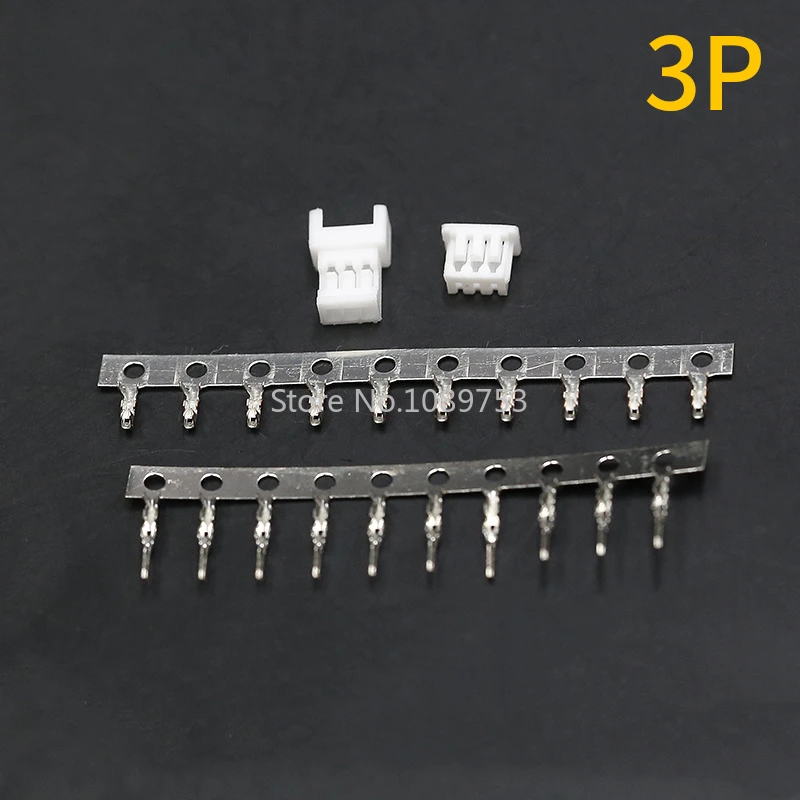 10 Sets Micro JST 1.25mm Connector Wire to Wire Type Male/Female Housing + Terminals