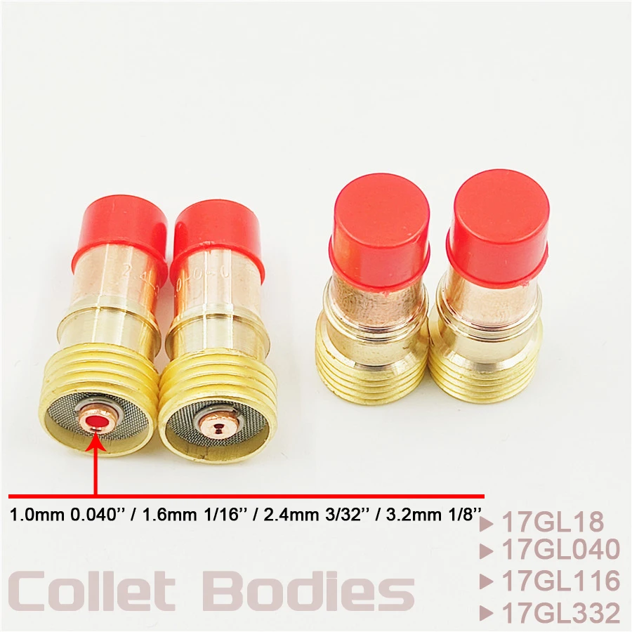 10pcs TIG Welding Torch Stubby Gas Lens #12 Pyrex Glass Cup Collets Body Tip For WP-17 WP18 WP26 Durable Practical  Accessories