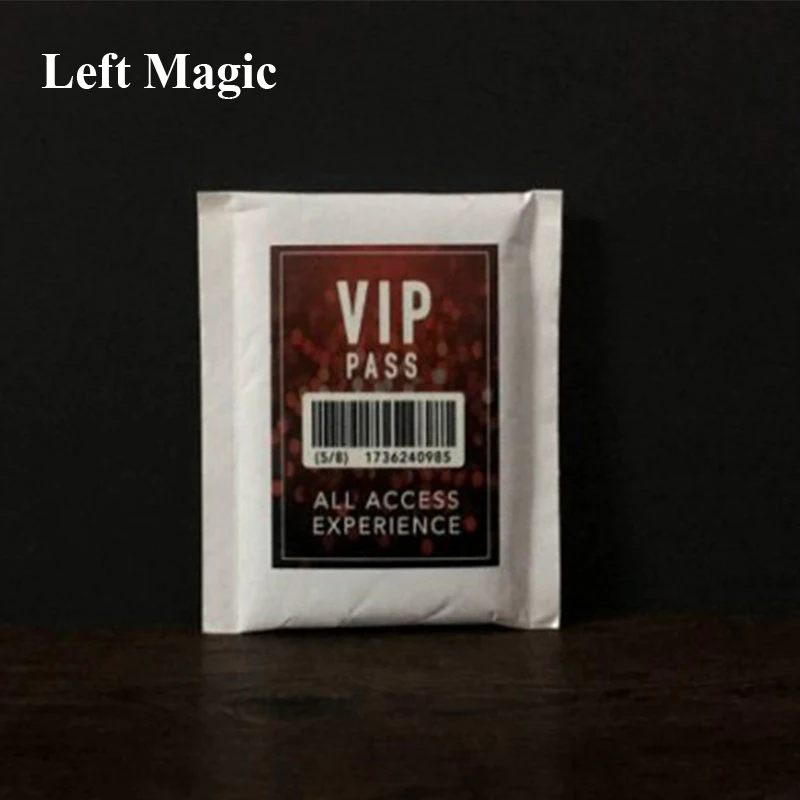 VIP PASS (Gimmick and Online Instructions) Magic Tricks Teleport Card Magia Close Up Illusions Props Mentalism Prediction