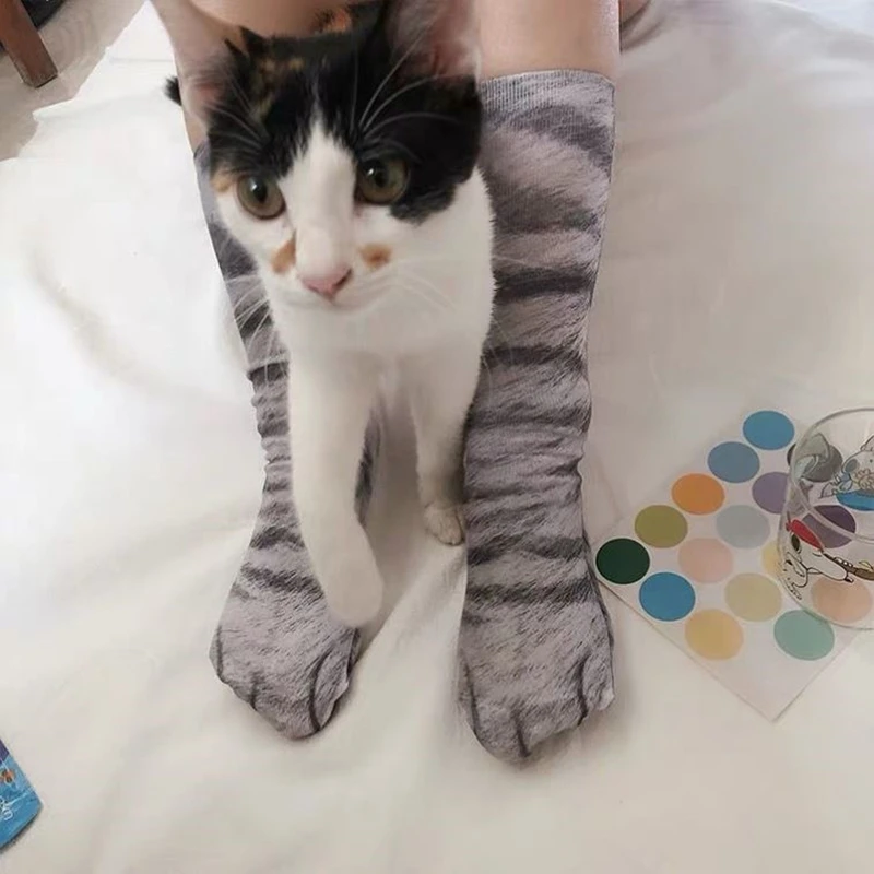 Neuheit 3d Tier Fuß Huf Katze Klaue Socken Cosplay Requisiten Leopard Unisex Socken lustige Streich Tricks Eltern-Kind-Interaktion Spielzeug