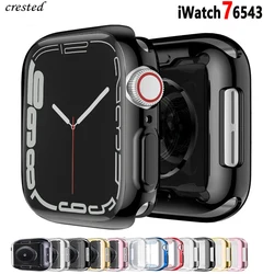 Cover for Apple Watch Case 45mm/41mm 44mm/40mm 42/38mm TPU bumper Accessories Screen Protector iWatch Series 8 6 5 3 SE 7 9 Case