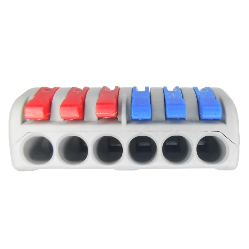 New type 1pcs/lot Mini Fast Wire Connector Universal Wiring Cable Connector Push-in Conductor Terminal Block Pin-222 SPL-62