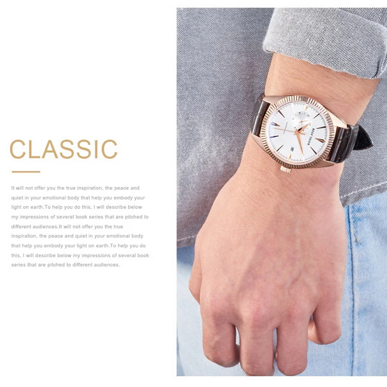 Reef Tiger Reloj automático para hombre, reloj de pulsera mecánico de 42 mm, resistente al agua hasta 5 ATM, segunda esfera pequeña