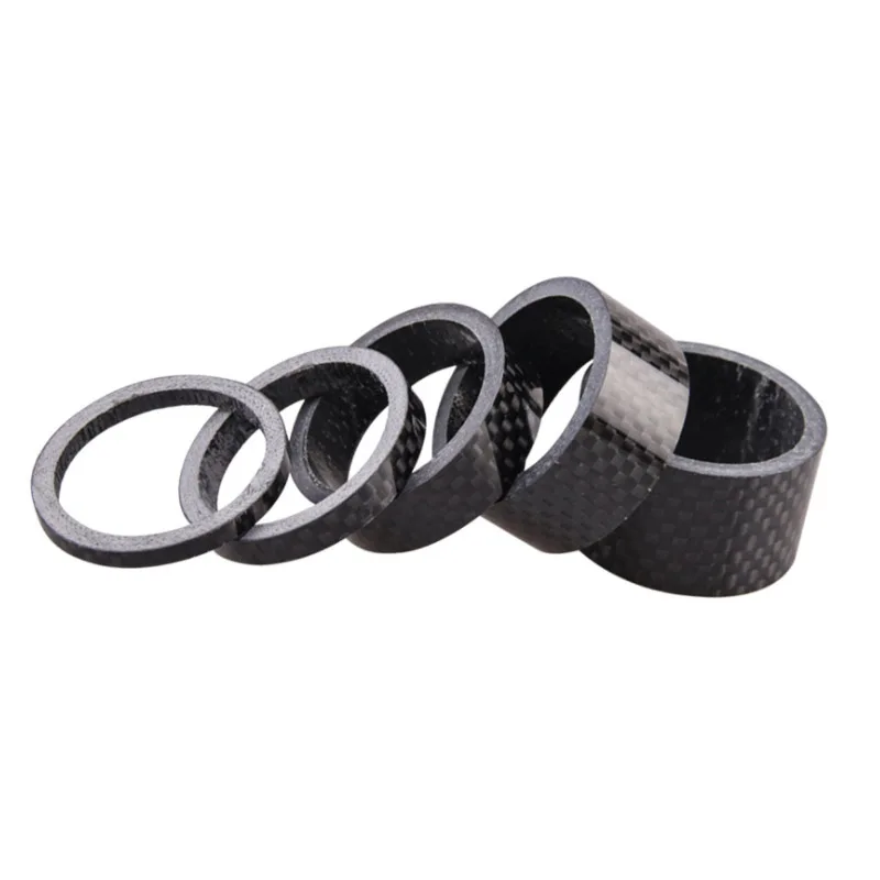 MTB Road Bicycle Front Fork Headset Carbon Fiber Washer Bike 3K Stem Wrist Pad Ring For 28.6mm Straight Head Tube 3/5/10/15/20m