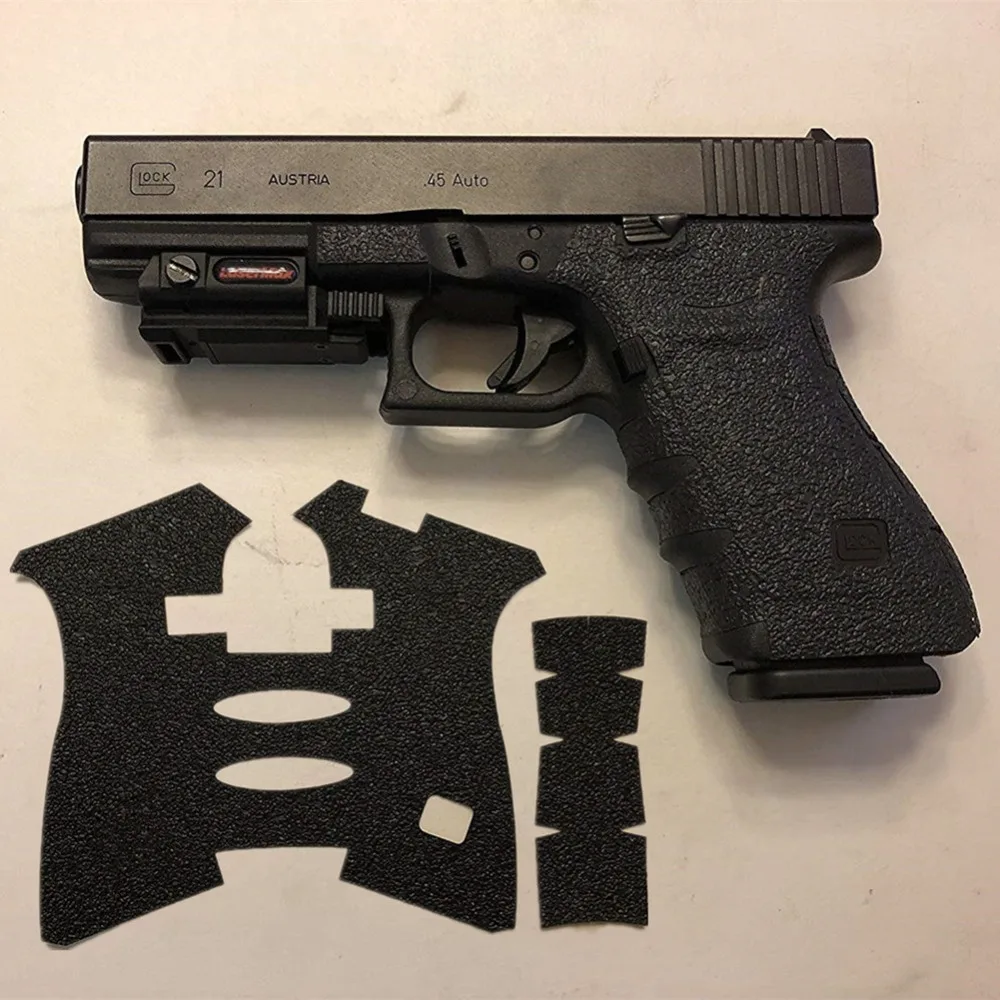 Non-slip Rubber Texture Grip Wrap Tape Glove for Gen 1/2/3/4/5 Glock 17 19 25 26 43X Pistol Gun Holster 9mm