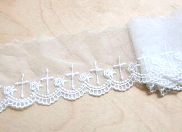 Width:7cm（2.80“ ）Pretty Rose Embroidered Lace for Clothing Curtain Lace Sewing accessories(ss-874)