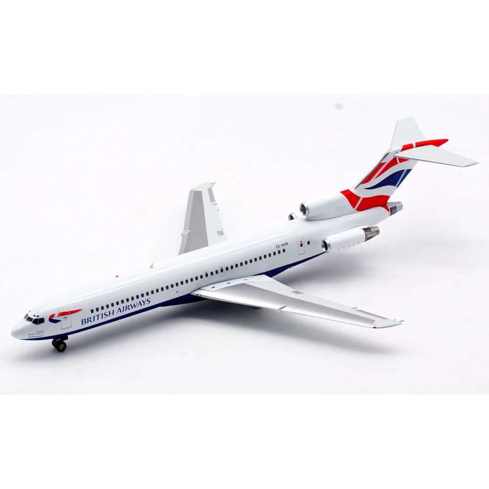 1:200 Paduan Koleksi Pesawat Hadiah ARDBA29 British Airways Boeing B727-200 Diecast Aircarft Jet Model ZS-NVR dengan Stand