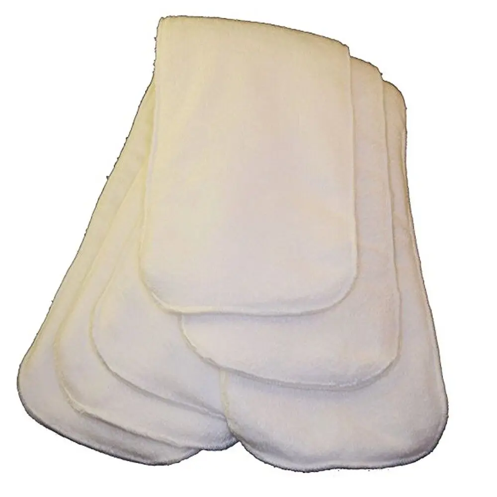 Adult Cloth Diapers 2pcs/Lot Washable Cloth Nappy Reusable +2pcs Adult Microfiber Inserts 4-Layers