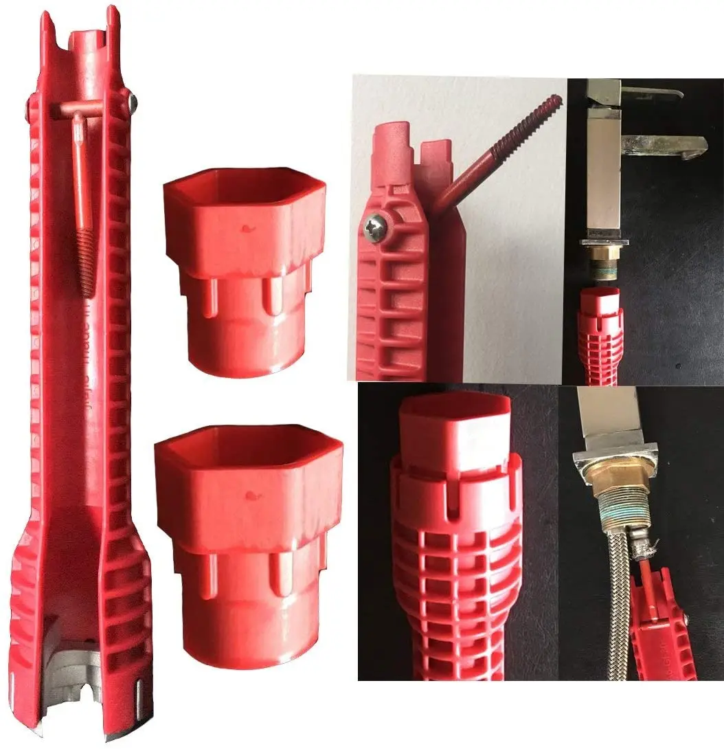 Vòi Nước Và Bồn Rửa Trình Cài Đặt Công Cụ (Đầu Vít) Ống Thải Máy Hút & 3 Có Thể Thay Thế Đầu Cho Hệ Thống Ống Nước/