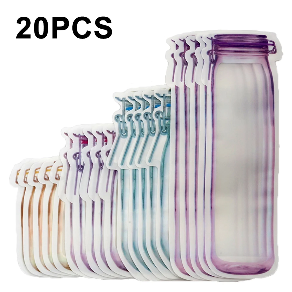 Freshness Package Reusable Protective Bags Jar Bags Nuts Biscuits Sealed Snacks Fresh Food Zippers Sealed Kitchen Storage Bags