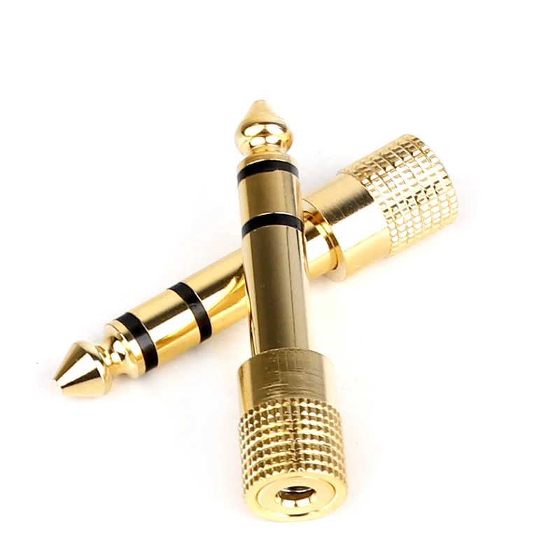 스튜디오, 무대 공연, 금도금 하우징에 사용되는 Alctron C2114 3.5mm ~ 6.35mm 오디오 어댑터