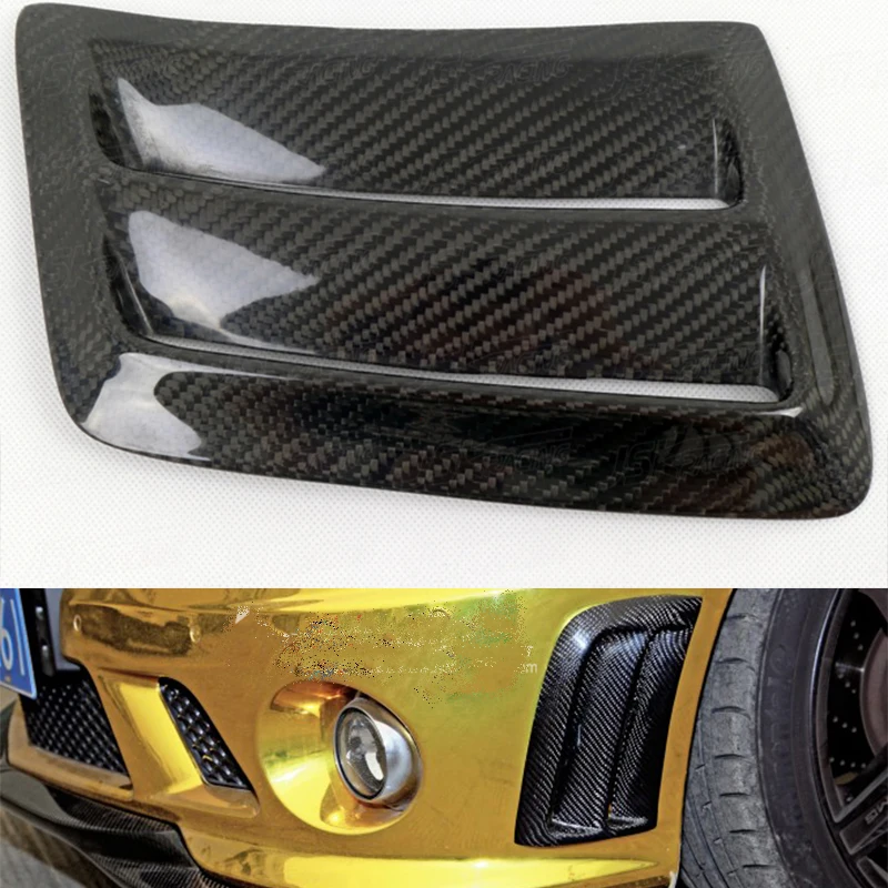 1 Pair W204 C63 Carbon Fiber Side Air Fender Vent Grill for Mercedes Benz C63 AMG 2008 2009 2010