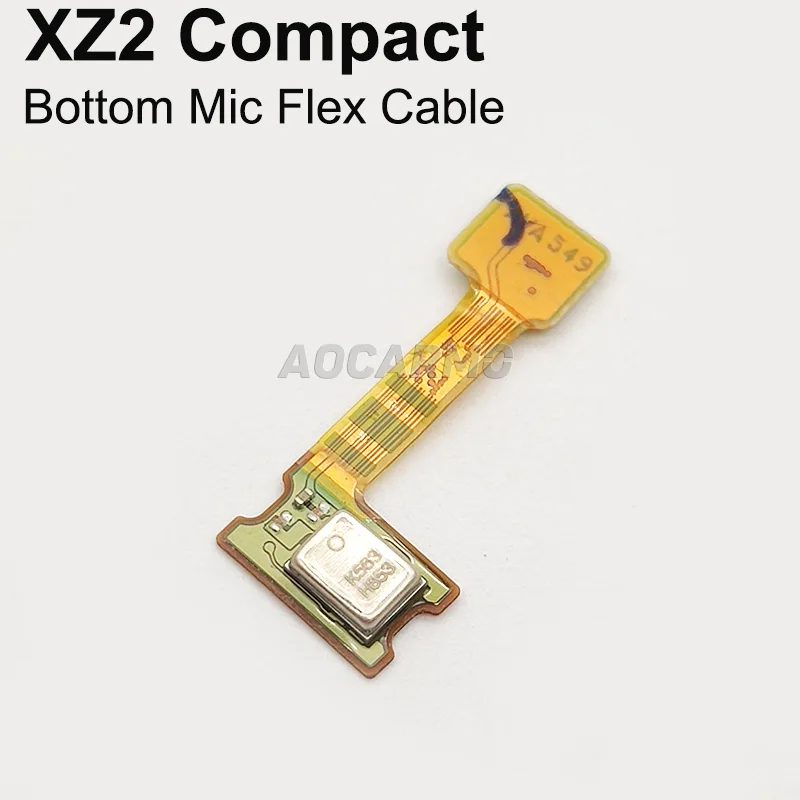 Aocarmo For SONY Xperia XZ2 Compact H8314 H8324 SO-05 Light Proximity Sensor XZ2C Mini Top Bottom Mic Microphone Flex Cable