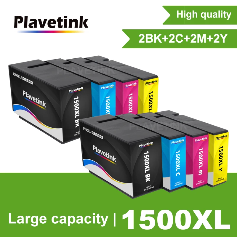 Plavetink 4 Color Full Ink Cartridge PGI-1500 XL Compatible For Canon MAXIFY PGI1500 MB 2356 2357 2750 2000 2354 Printers