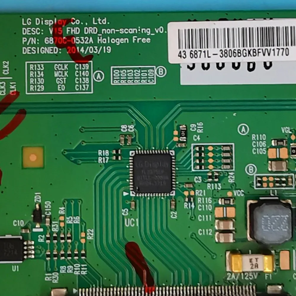 T-CON Logic Board 6870C-0532A 6871L-3806 Für LG 43 "43SE3KE 43LF630V 43LH604V-ZB 42HBT42U DLED43287FHD 43LK5900PLA 43PFS5803