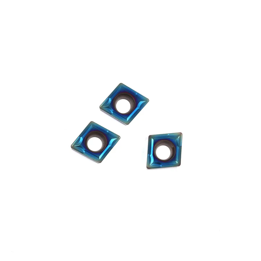 10Pcs CCMT060204 NK9010 CCMT060208 NK9010 Interne Draaigereedschap Nano Blauw Hardmetaal Snijgereedschap Cnc Draaibank Draaien Insert