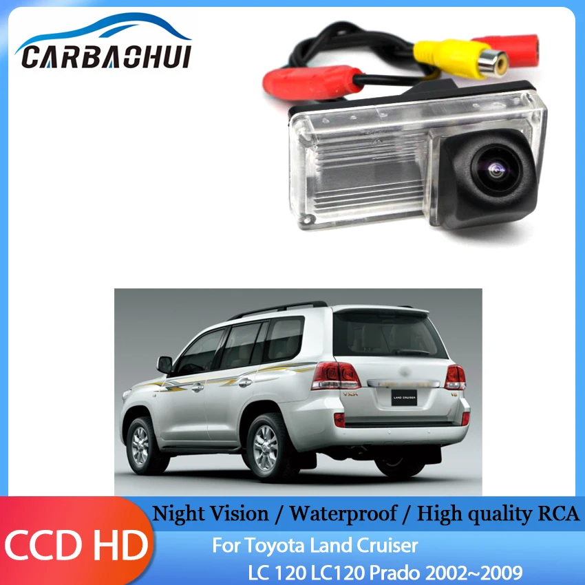 

Night Vision Rear View Camera Reversing Camera Car Back up Camera HD CCD For Toyota Land Cruiser LC 120 LC120 Prado 2002~2009