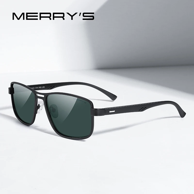 

MERRYS DESIGN Men Classic Square Sunglasses HD Polarized Sun glasses For Driving TR90 Legs UV400 Protection S8925