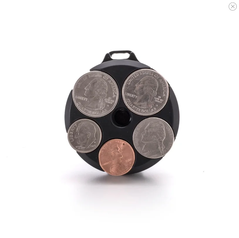 COIN CAPSULE Portable Metal Coin Holder with Stainless Steel Clip For dollar coins