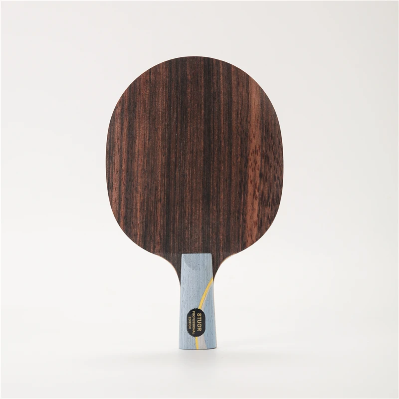 Raquete de tênis de mesa com bastões internos do Pong do carbono, W968-5 Structure, 5 Ply Wood, mais 2 Ply Carbon Bat Paddle para ataque rápido