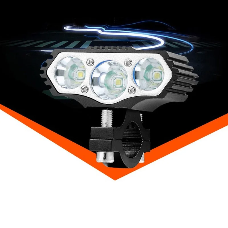 Luz Led para motocicleta eléctrica, faro motorizado 3T6 de 12V, 36V, 48V y 85V, accesorio para bicicleta eléctrica