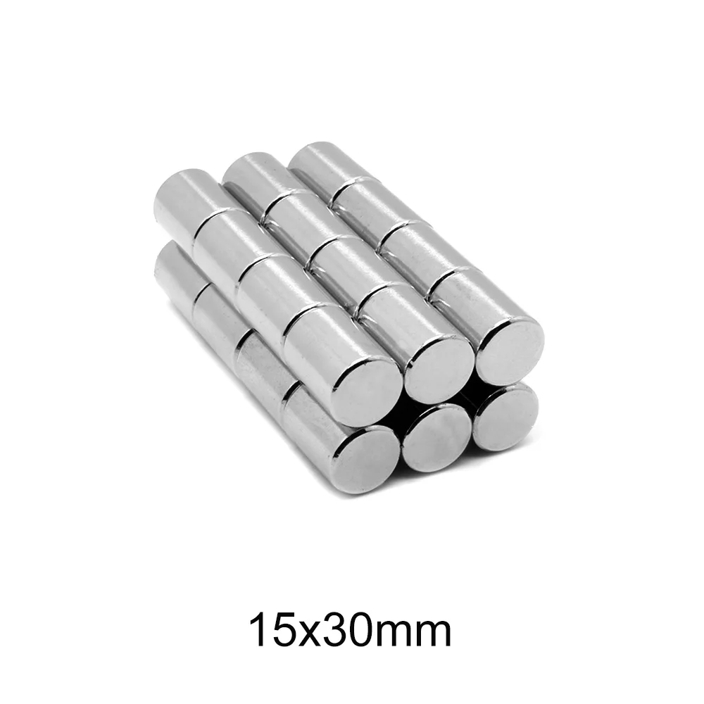 

1/2/5/10pcs 15x30 mm Powerful Round Magnets 15mmx30mm Neodymium Magnet 15x30mm Permanent NdFeB Strong Disc Magnet 15*30 mm