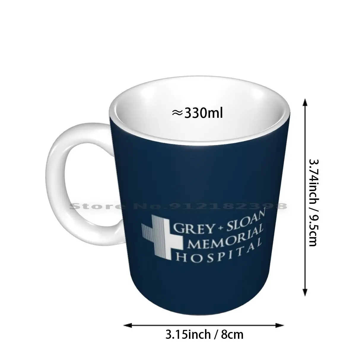 Grey Sloan Memorial Logo | White Print Ceramic Mugs Coffee Cups Milk Tea Mug Grey Sloan Tv Creative Trending Vintage Gift