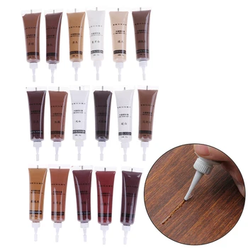 Cera de reparação de móveis, pasta de refinamento de madeira para arranhar e remover rapidamente, 17 cores para móveis, 20g, 2 peças