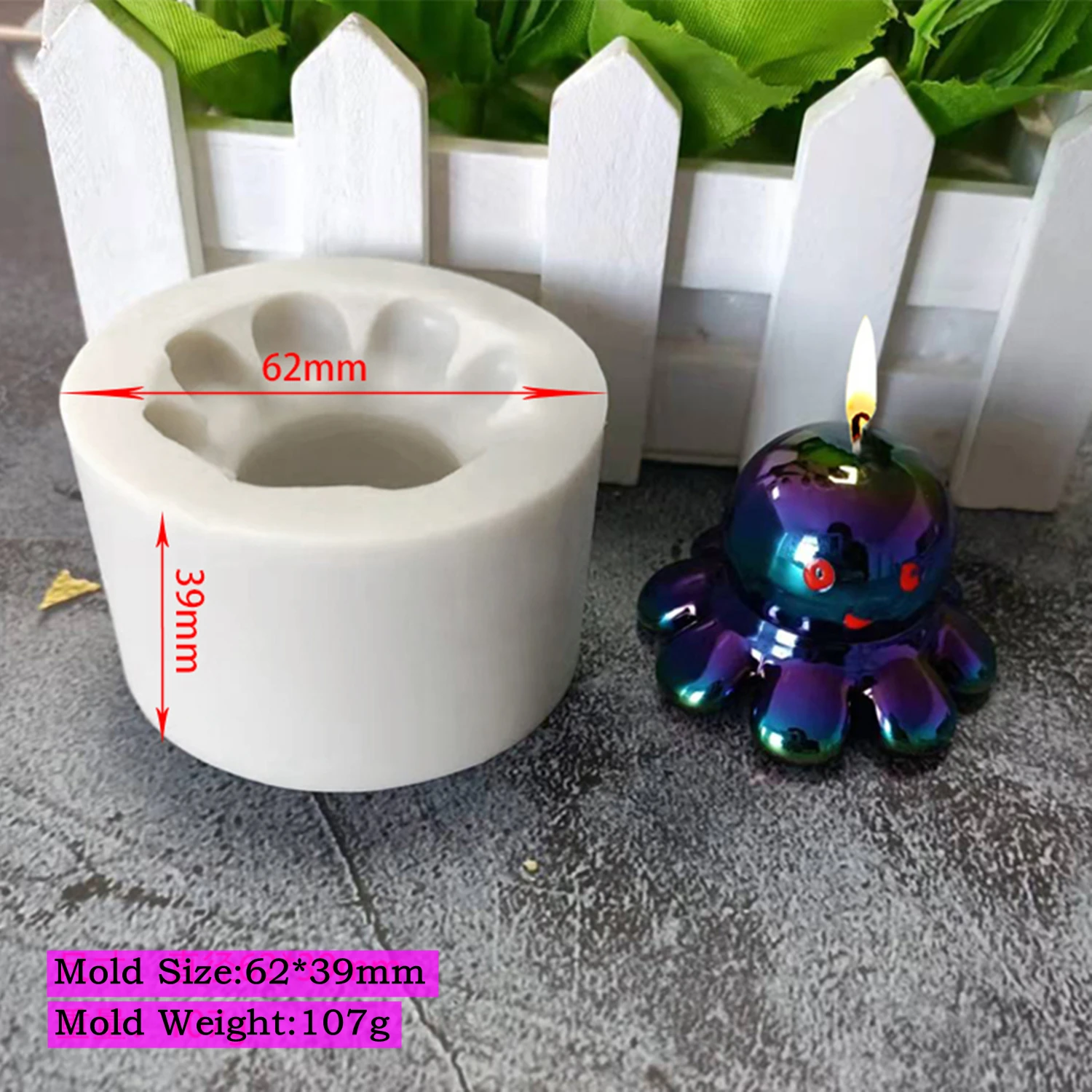 Octopus Shape Candle Mold for Diy Handmade Mold Male Body Pregnant Woman Soap Plaster Resin Silicone Mould Home Decor XK046