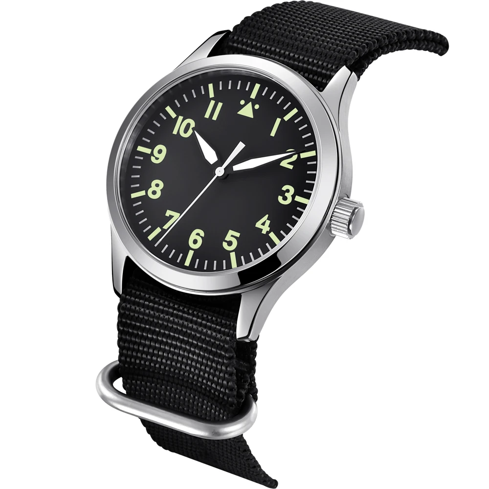 Imagem -03 - Corgeut Sapphire Miyota Relógio Automático Relógio Esportivo Masculino Militar Relógio de Pulso Mecânico Nylon Luminoso Mostrador Estéril 42 mm