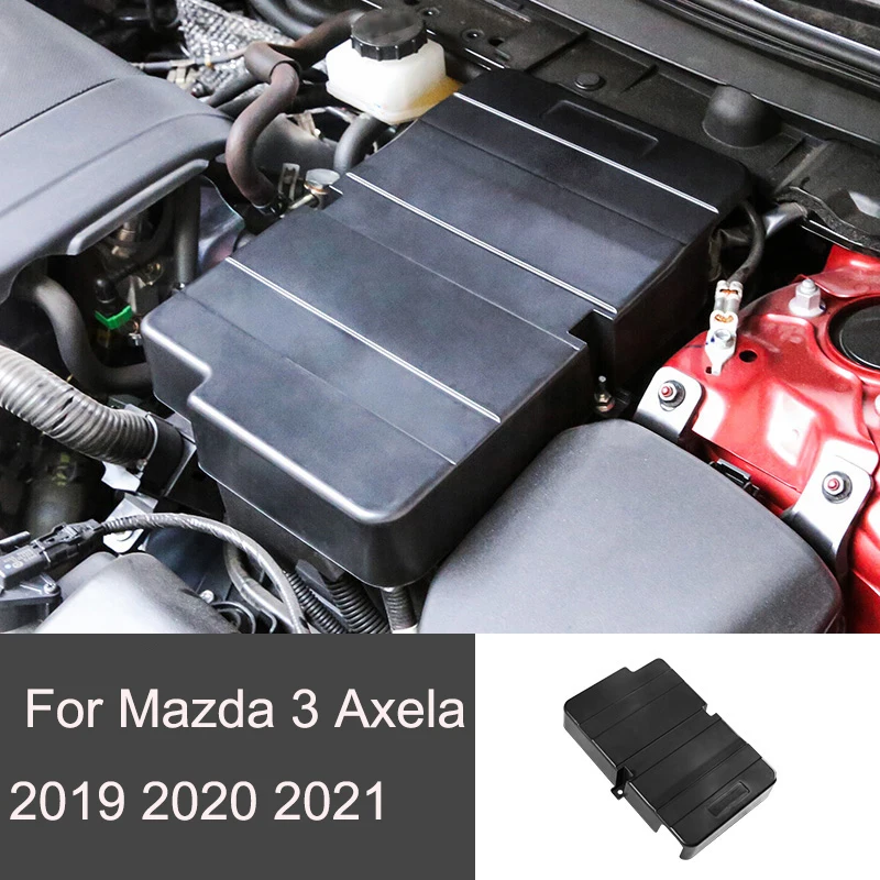 Car Battery Negative Protection Cover Engine Battery Protection Box Cover For Mazda 3 Axela 2019 2020 2021 Car Accessories