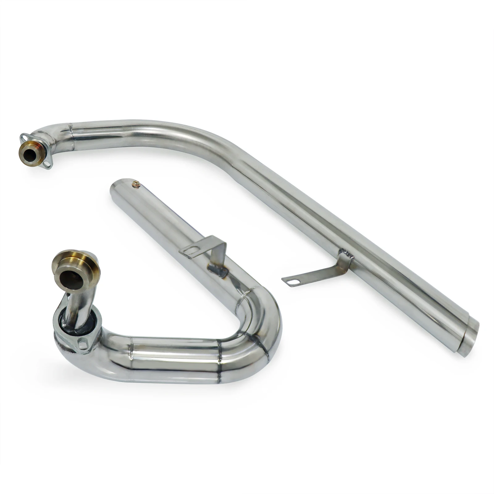 Motorcycle Full Muffler Exhaust System Pipe+Silencers Stainless For Yamaha Virago 250 XV125 125 XV 125 XV250