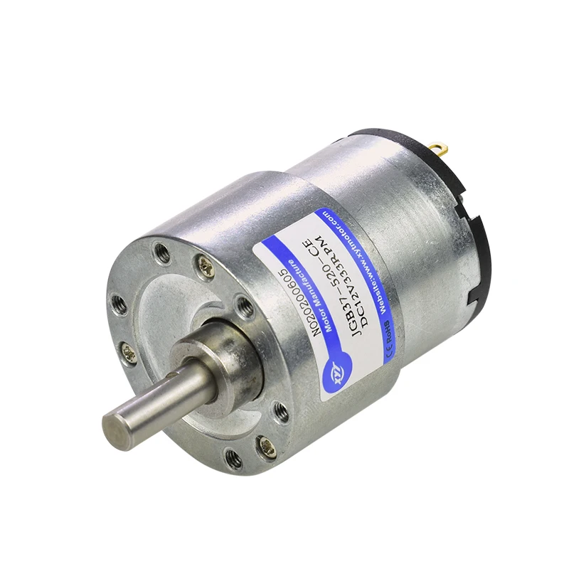 JGB-520 Miniature DC Deceleration Low Speed Motor Gear Speed Motor 6V 12V High Speed DC Electric Motor 7-1600rpm Speed Option