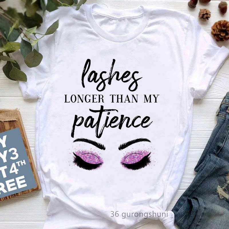 Nieuwste Vrede Liefde Nagels Grafische Print T-shirt Vrouwen Kleurrijke Glitter Makeup Tshirt Femme Zomer Mode Tops T-shirt Vrouwelijke