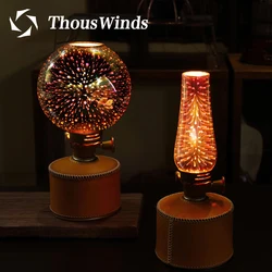 Thous Winds Lumiere Lantern Outdoor Camping gas lamp accessories 3D firework glass diy lampshade cover shade