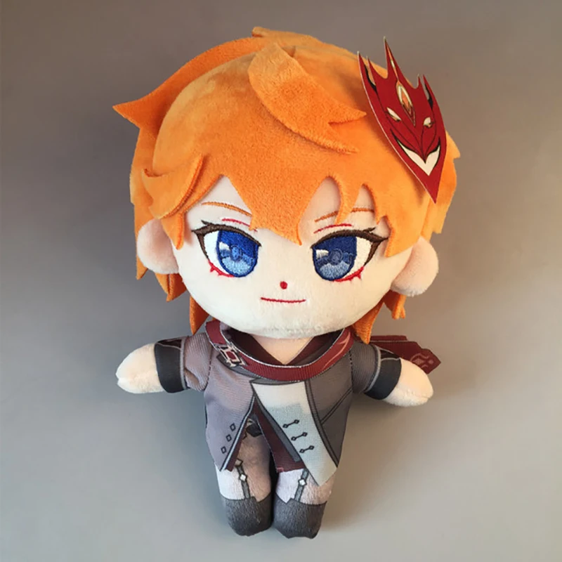 20cm Genshin Impact Arataki itto Al Haitham XIAO Focalors Kazuha Scaramouche kaveh Tartaglia Wriothesley Cosplay Plush Doll Toy