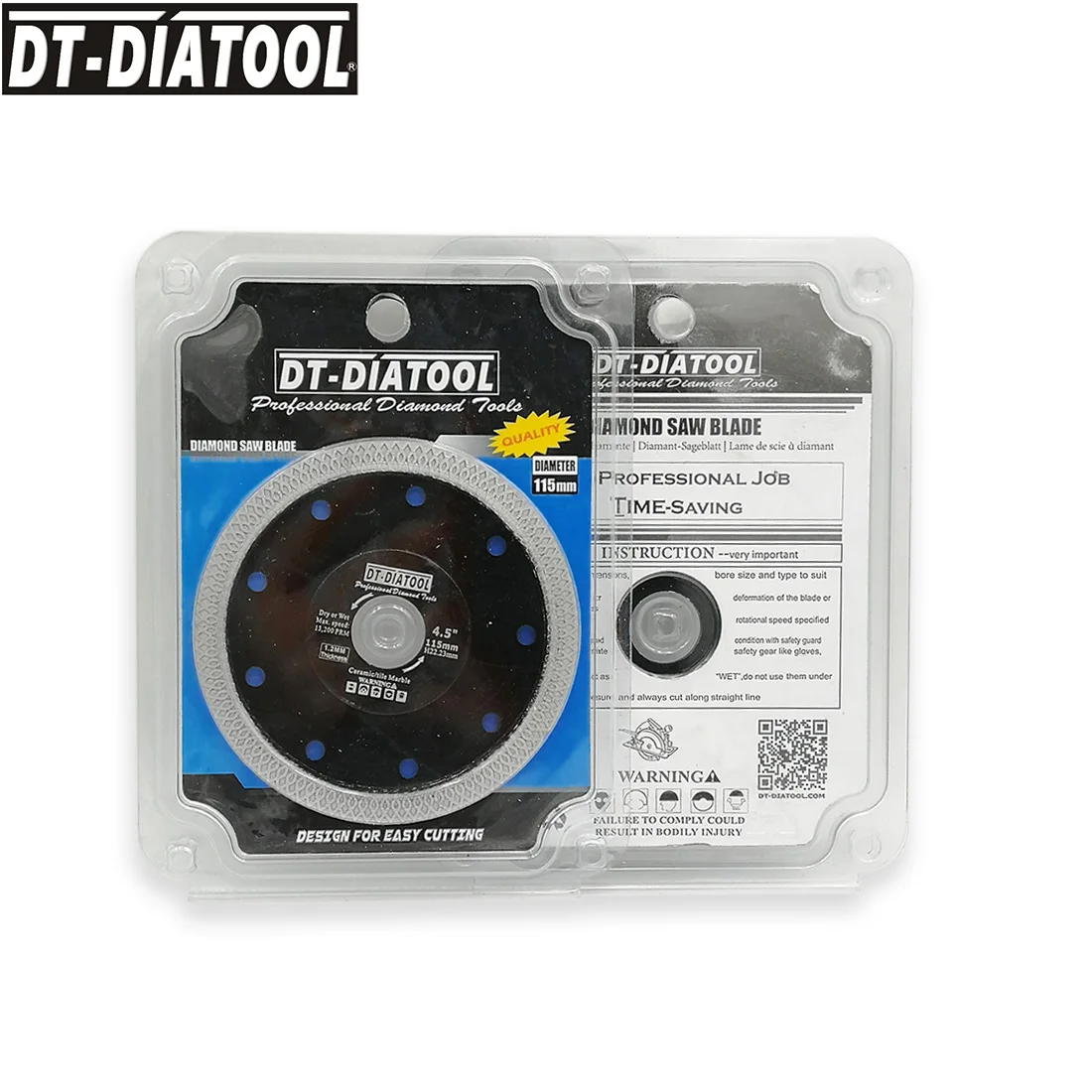 DT-DIATOOL 2шт/pk Dia 115 мм/4,5 "алмазный режущий диск X сетка турбо обод пильный диск фарфоровая керамическая плитка мраморный режущий круг