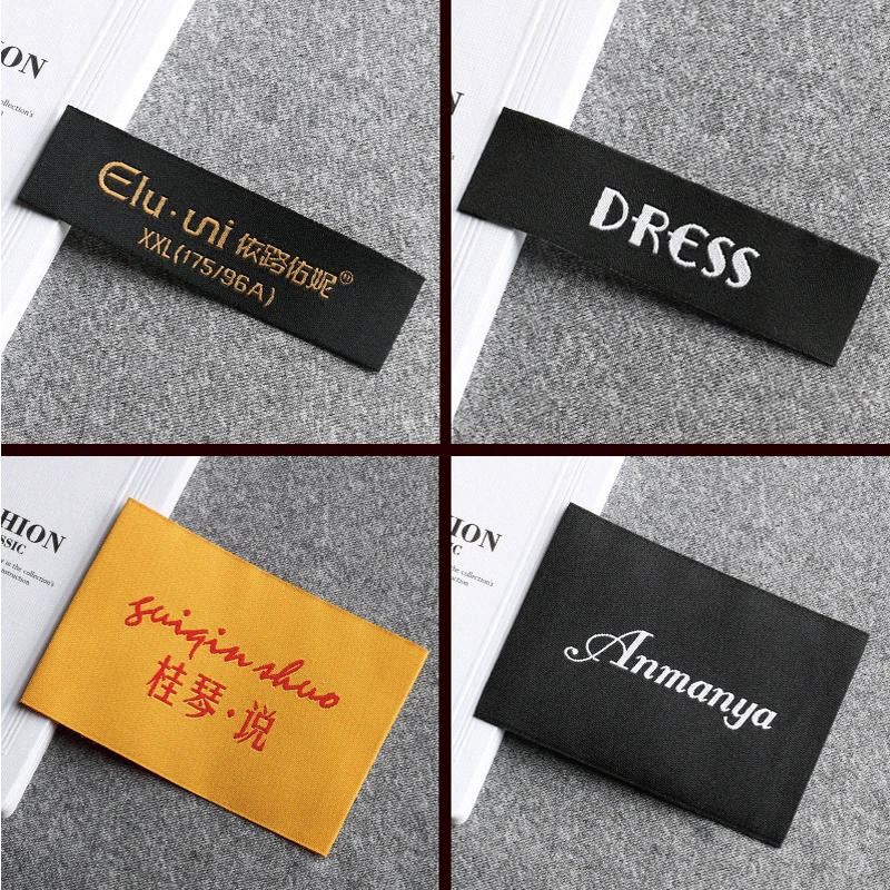 

Children's Clothing Accessories Manufacturers Selling Delicate Letters Woven Label Collar Standard Men's Women's Blazer Jacket