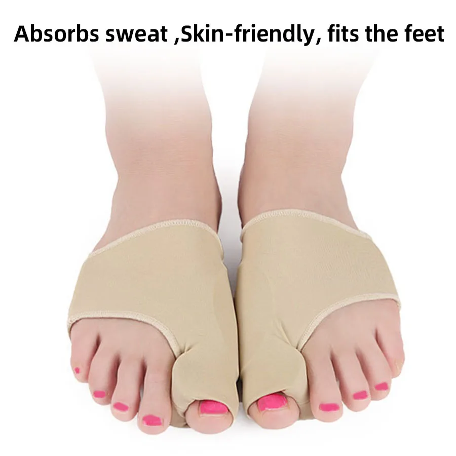 1Pair Big Bone Orthopedic Bunion Orthosis Pedicure Socks Silicone Hallux Valgus Corrector Braces Toes Separator Feet Care