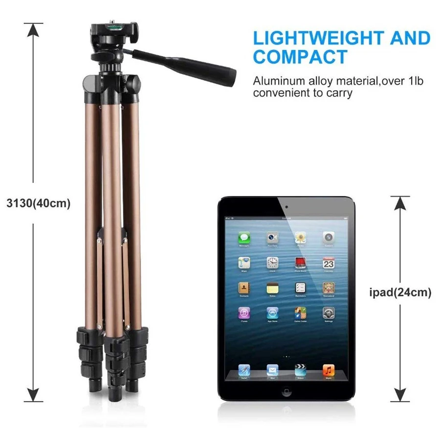 Camera Tripod For Cellphone Phone Tripod For Phone Camera Holder For Canon Nikon Sony DSLR Digital DV Camcorder WT3130 Aluminum