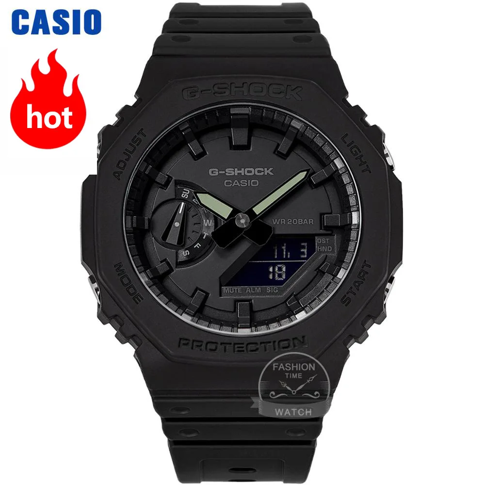 Reloj Casio g shock Reloj ultrafino reloj para hombre conjunto de lujo superior LED doble Cronógrafo militar reloj para hombre reloj digital reloj digital Relojes impermeables de cuarzo deportivos de fibra de carbono